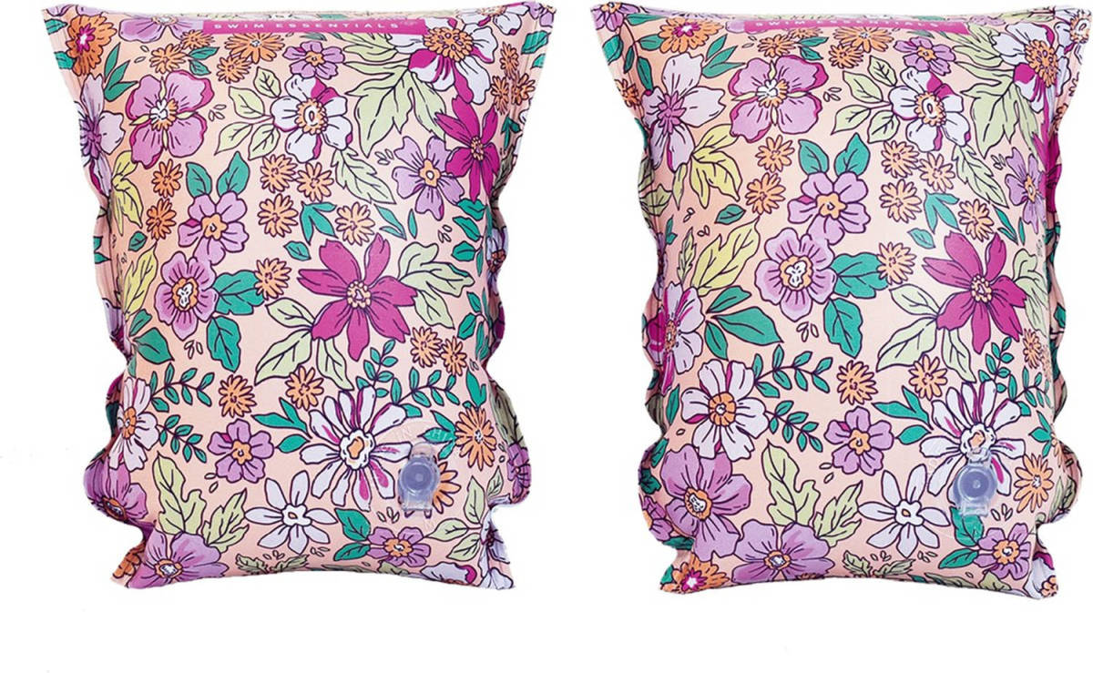 Swim Essentials Pink Blossom - Inflatable Swimming Armbands 0-2 years