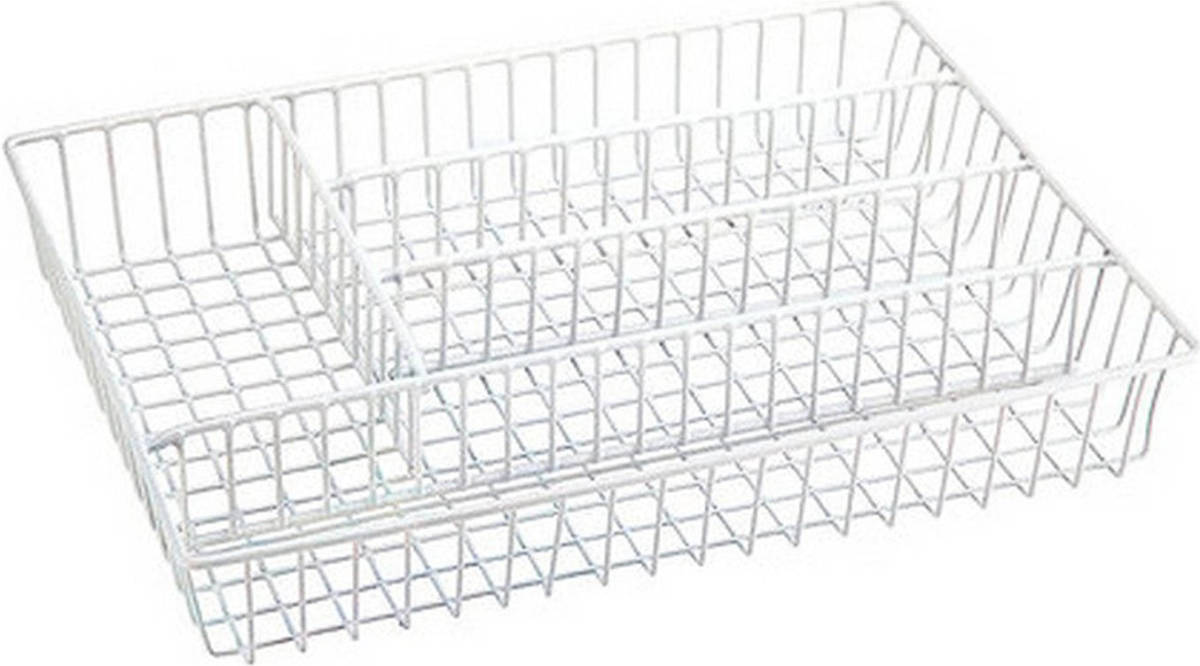 Bestekorganizer Confortime Metaal Wit 36 x 26 x 4,5 cm