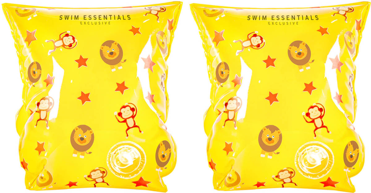 Swim Essentials Yellow Circus - Inflatable Swimming Armbands 2-6 years