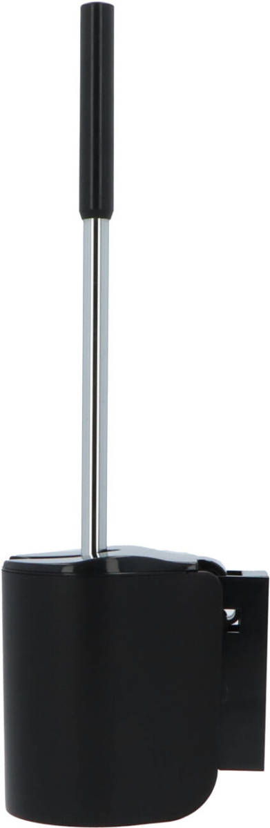 4bathroomz ® Automatische Toiletborstel met Wandhouder - Hygiënische Zwarte Wc borstel