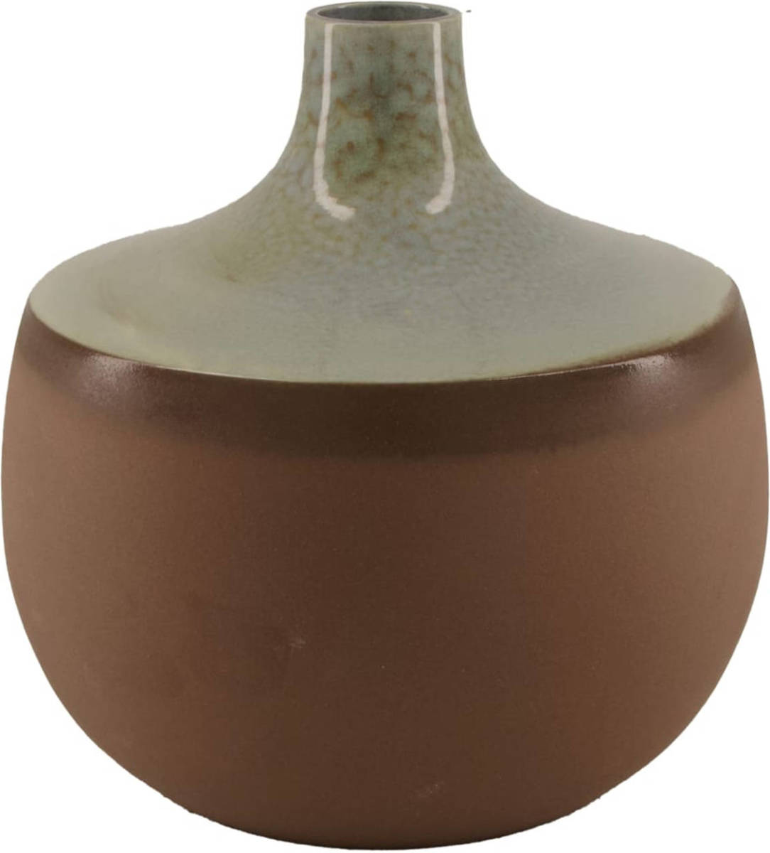Dijk Natural Collections DKNC - Vaas Durango - Keramiek - 22x21.5 cm - Bruin