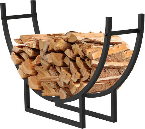 2L Home & Garden Haardhoutrek - Design Houtrek - Houtopslag - 55x92x21cm.