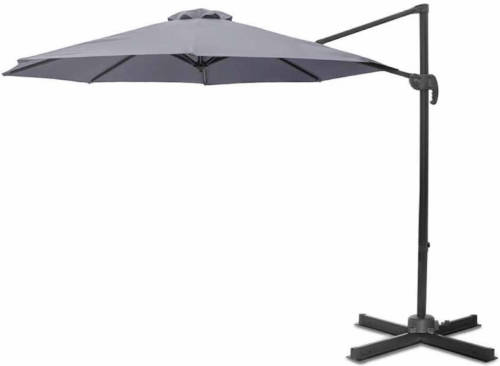 Feel Furniture - Toscano - Luxe Parasol - Roma - 3 Meter - Donkergrijs