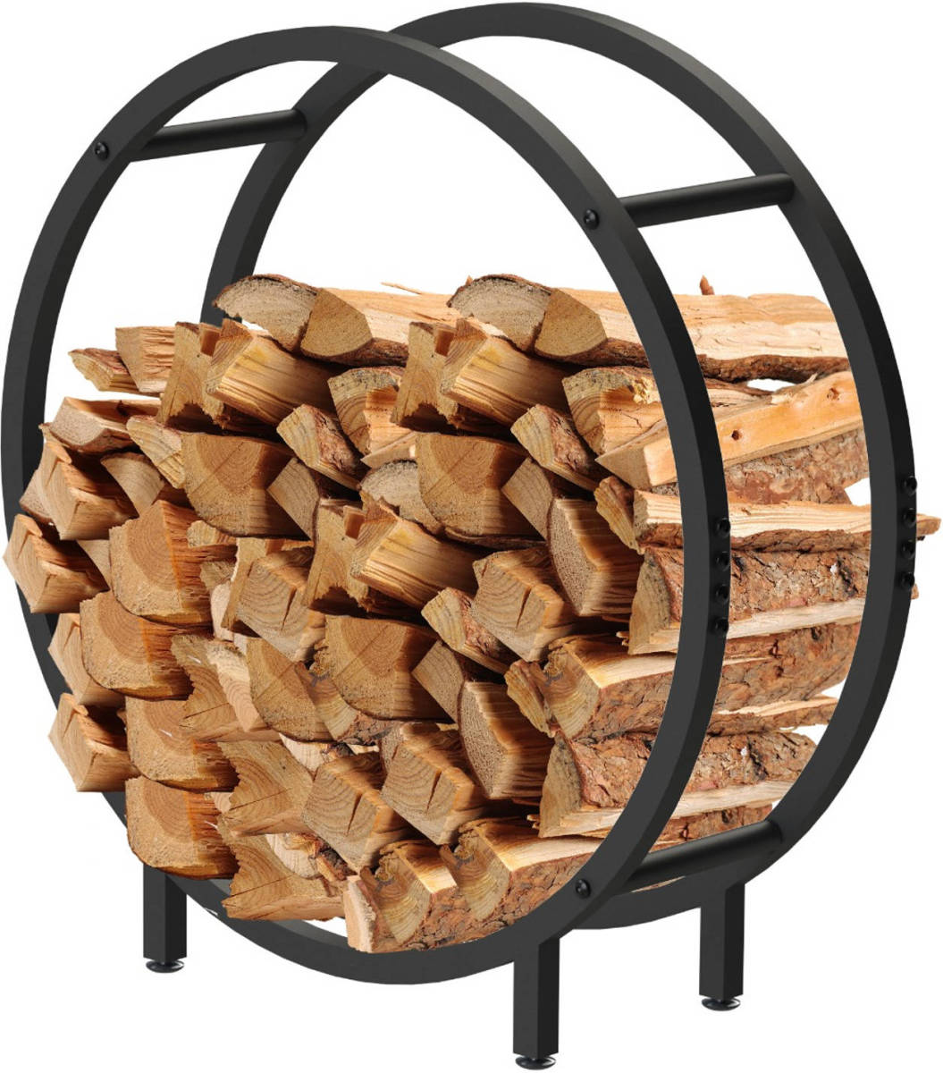 2L Home & Garden Haardhoutrek - Design Houtrek - Houtopslag - 62x60x20cm.