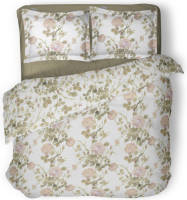 Linnick Dekbedovertrek Katoen Juliet - wit 200x200/220cm