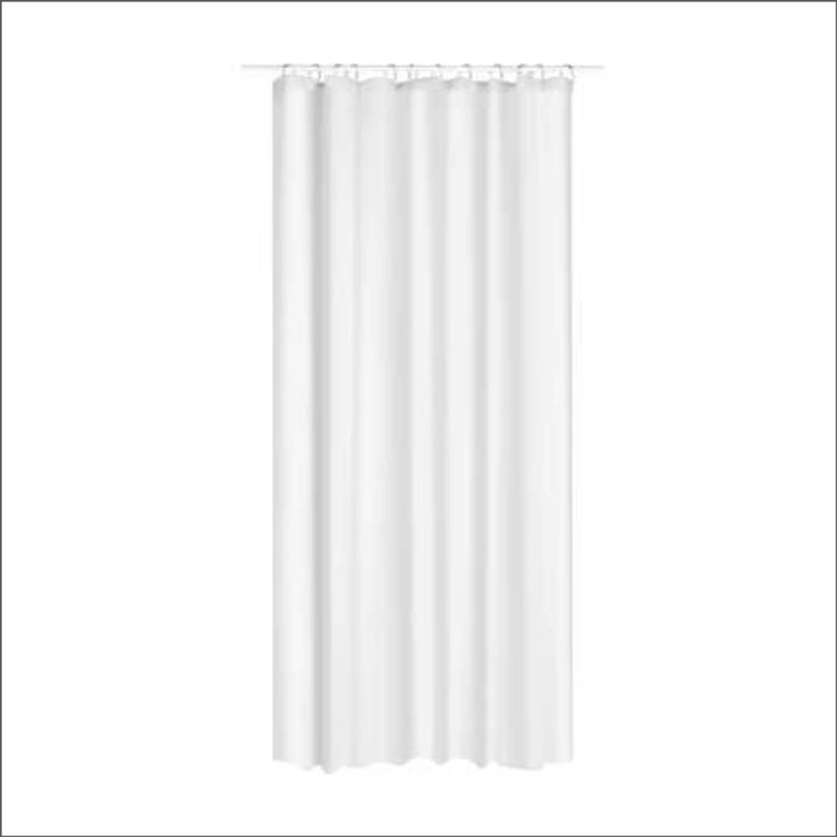 Marbeaux Douchegordijn - Anti Schimmel - met Ringen - Wit - 180x200 cm - Polyester