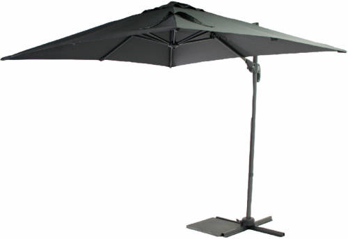 SenS-Line Honolulu zweefparasol vierkant - 250x250 cm - Antraciet