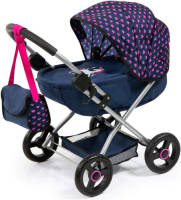 Poppenwagen REIG Cosy Marineblauw 58 cm