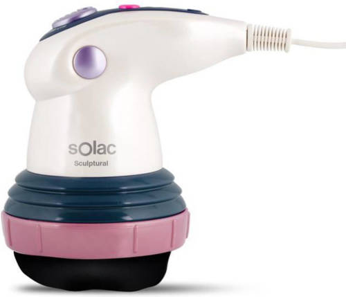 Solac Circulerende sculpturale massager tegen cellulitis - ME7711 - Wit / roze / blauw