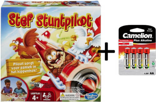 Hasbro Stef Stuntpiloot + Batterijen Pack - Bundelpakket