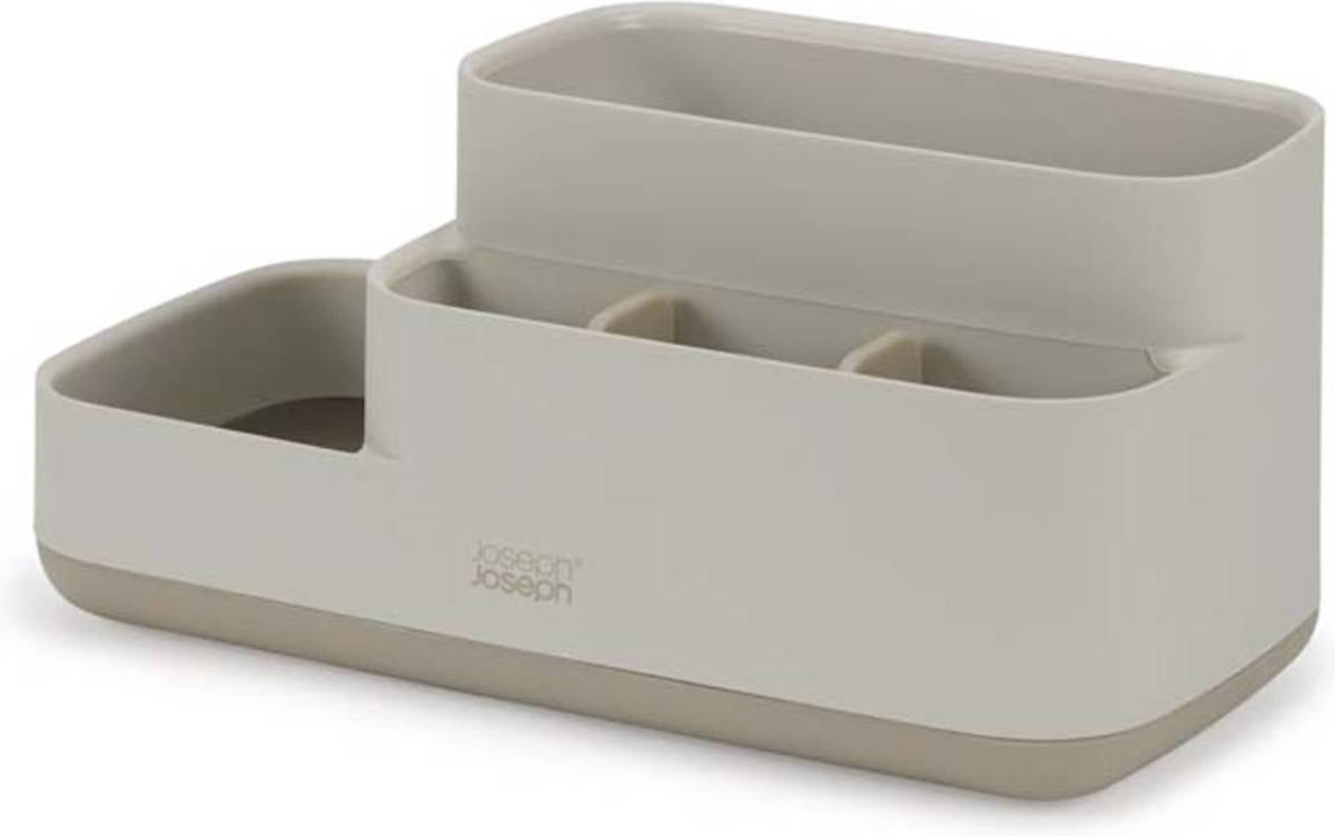 Joseph Joseph - Badkamer Organizer, Met 5 verdeelvakken, Antislip, Kunststof, Grijs - Joseph Joseph EasyStore