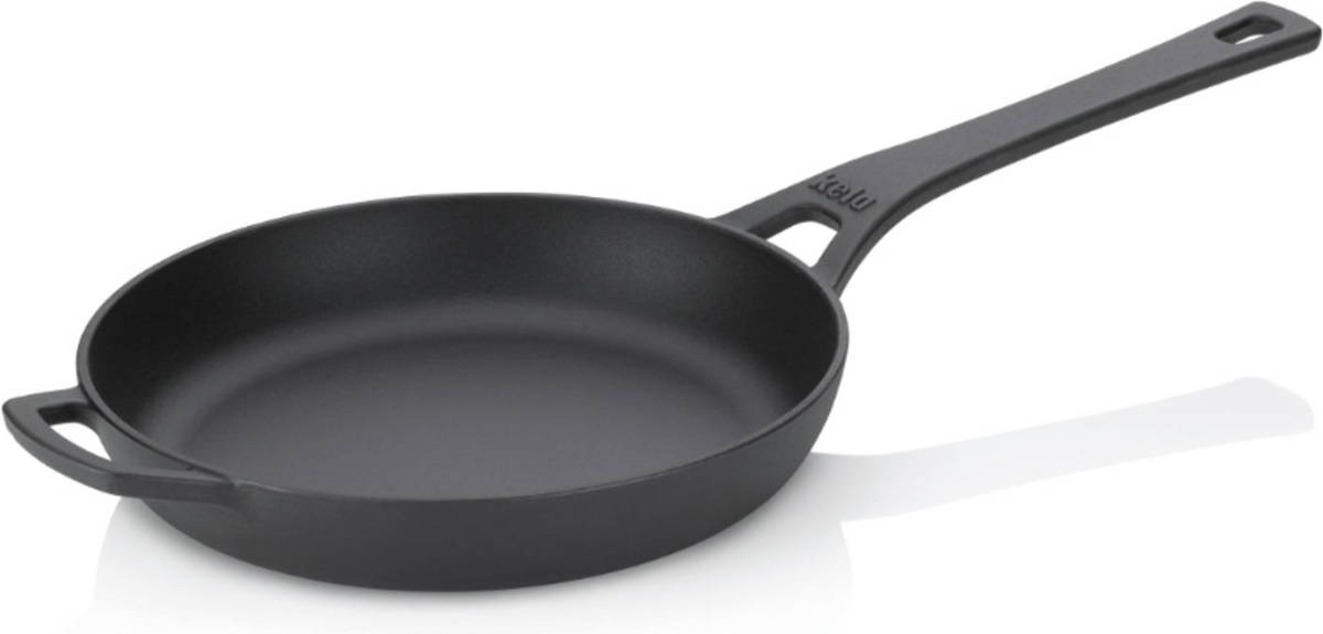 Koekenpan, Ø 28 cm, Gietijzer, Zwart - Kela Calido