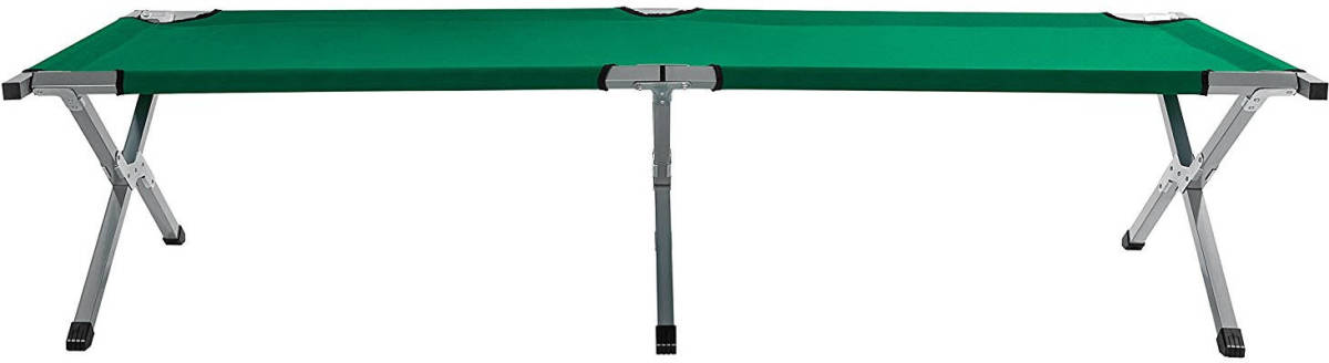 Tresko Kampeerbed groen, campingbed, veldbed, stretcher