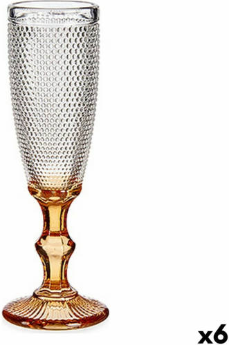 Vivalto Champagneglas Punten Amber Glas 180 ml (6 Stuks)