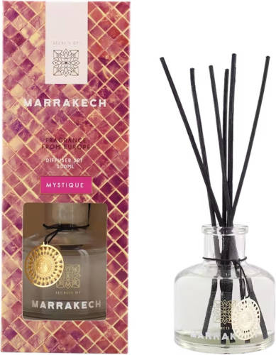 Benza Secrets of Marrakech Luxe Diffuser Set Geurverspreider - Mystique - 100 ml