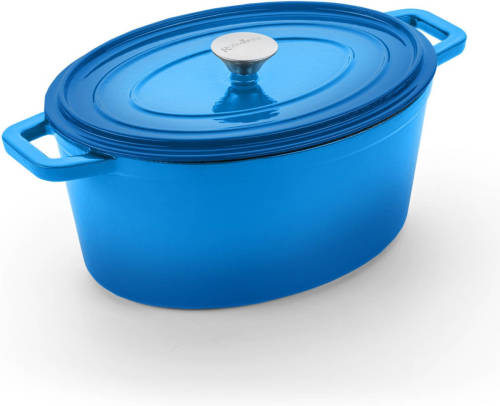 Rosmarino Gietijzeren Ovale Pan - Blauw - 31 cm