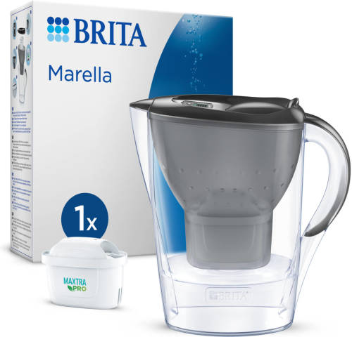 BRITA - Waterfilterkan - Marella Cool - 2,4L - Grijs - incl. 1 MAXTRA PRO ALL-IN-1 waterfilterpatroon