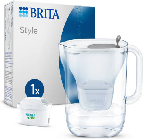 BRITA - Waterfilterkan - Style Cool - 2,4L - Grijs - incl. 1 MAXTRA Pro All-in-1 filterpatroon