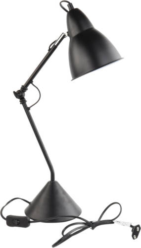 MISOU Bureaulamp - Zwart - Verstelbaar - Metaal - Retro - 25x15x62cm