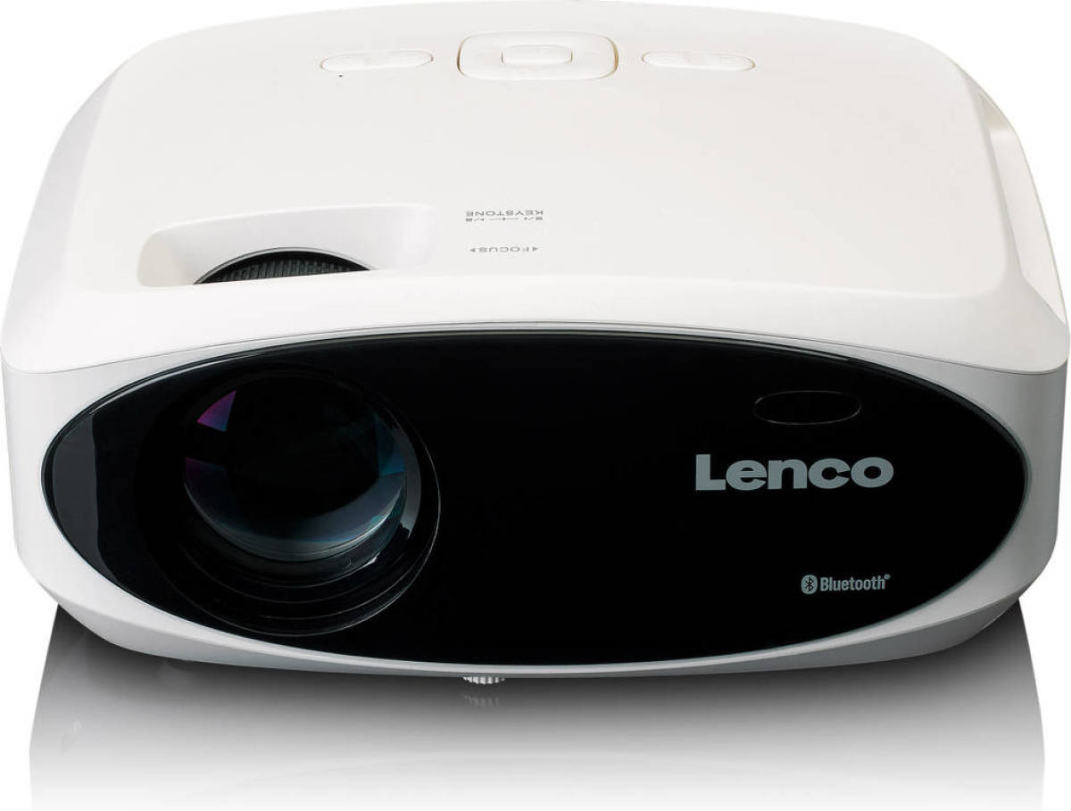 Lenco Full HD beamer,helder en scherp met 250 Lumens,510cm Projectie Wit