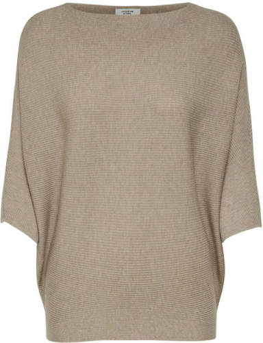 Only Vleermuismouw Gebreide Trui Dames Beige