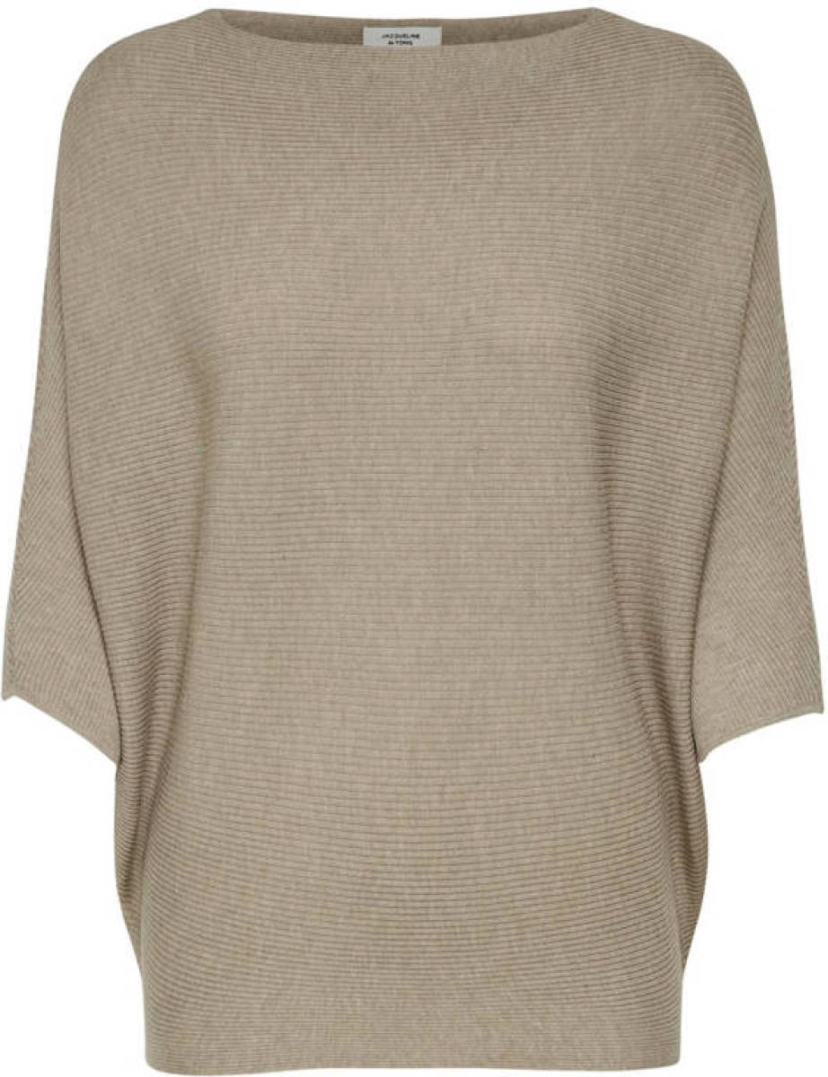 Only Vleermuismouw Gebreide Trui Dames Beige