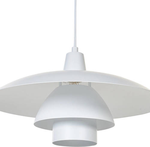 Beliani DEEL - Hanglamp-Wit-IJzer