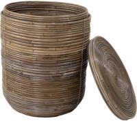 Giga Meubel Het Mandenhuys - Wasmand Stripe Naturel Klein