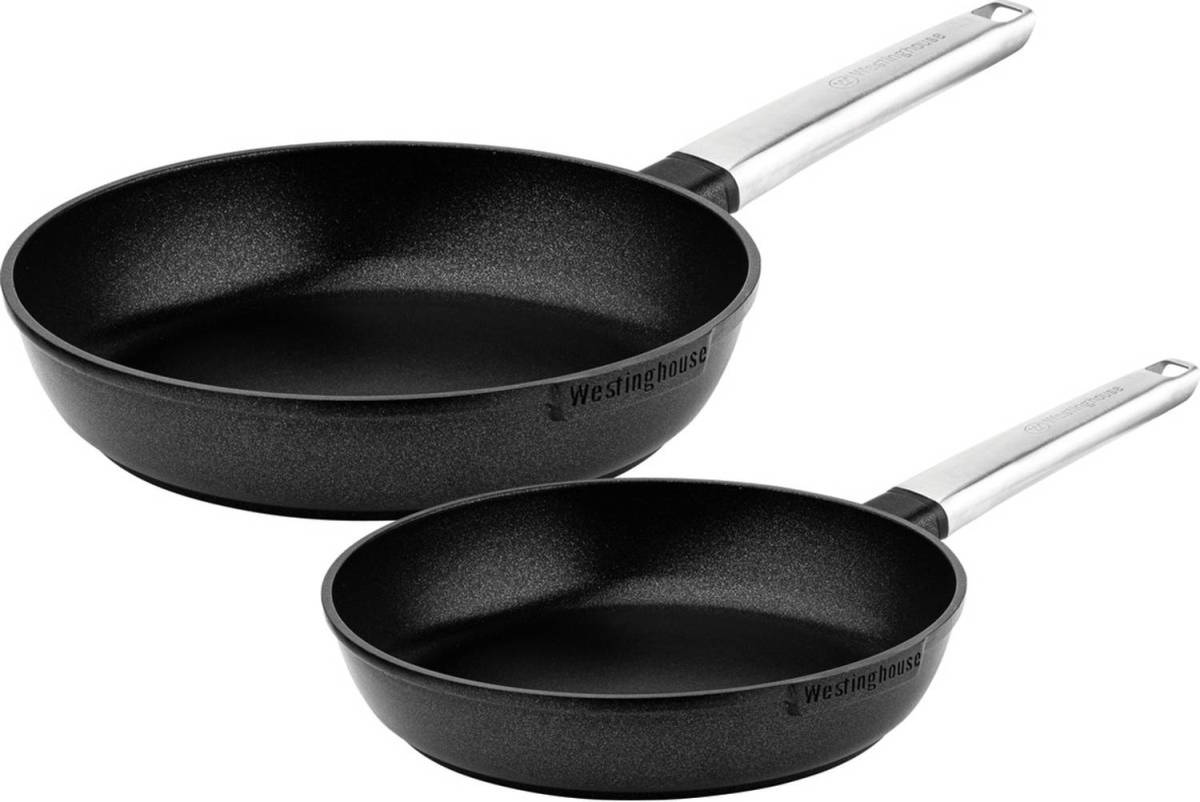 Westinghouse Koekenpannenset Performance ø 24 en 28 cm - Zwart - Inductie en alle andere warmtebronnen
