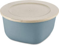 Koziol - Vershouddoos, Kom met Deksel, 2 L, Natuur Bloemen Blauw, Organic Bio-Circular - Koziol Connect Box
