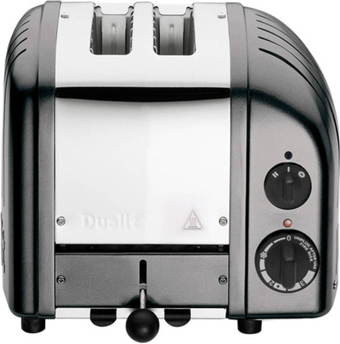 Dualit Vario Broodrooster - Met Ontdooifunctie & Timer - Metallic Charcoal - 2 Extra Brede Sleuven