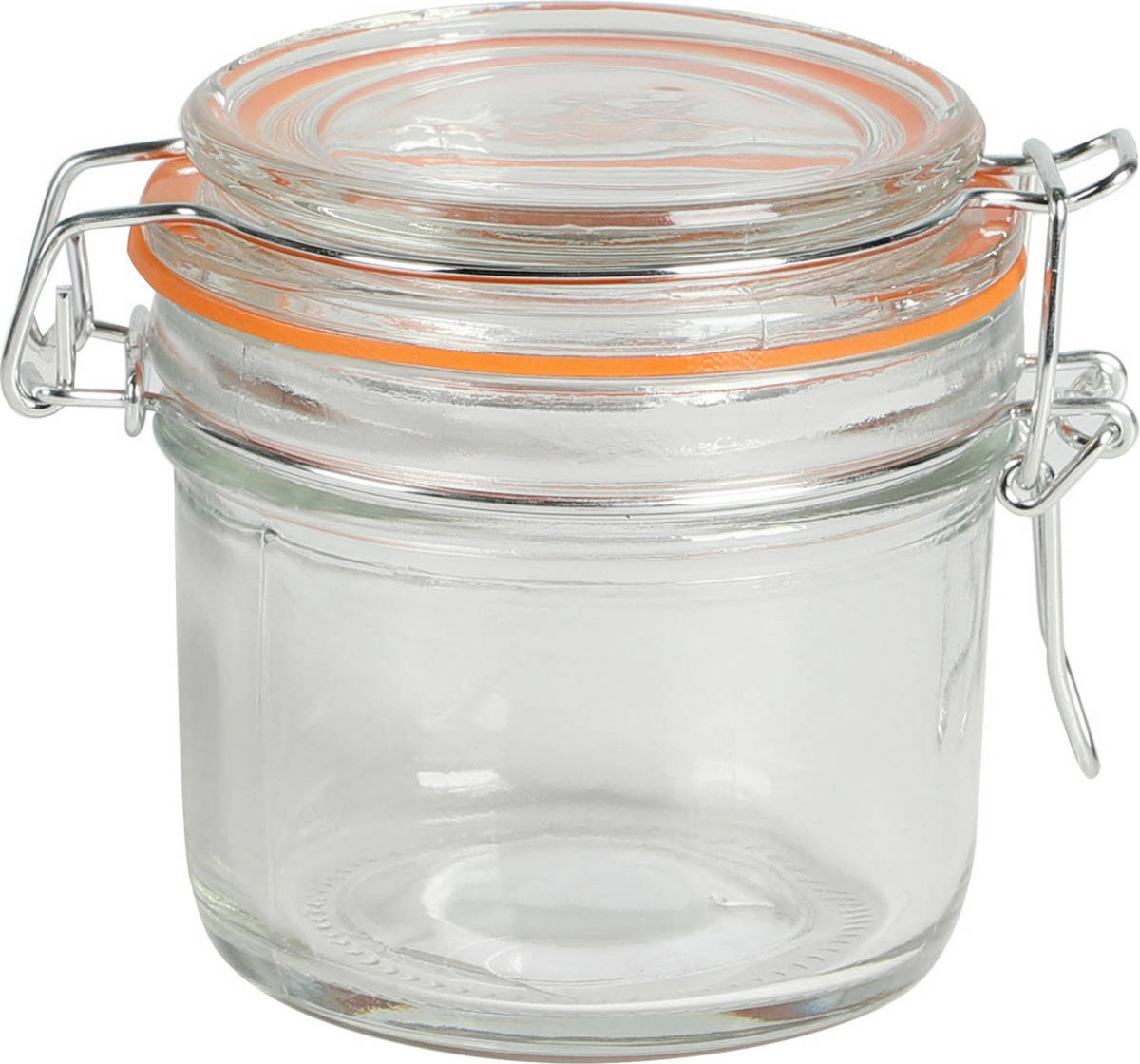 Urban Living Voorraadpot/bewaarpot - 200 ml - glas - met beugelsluiting - D8 x H8 cm - Voorraadpot