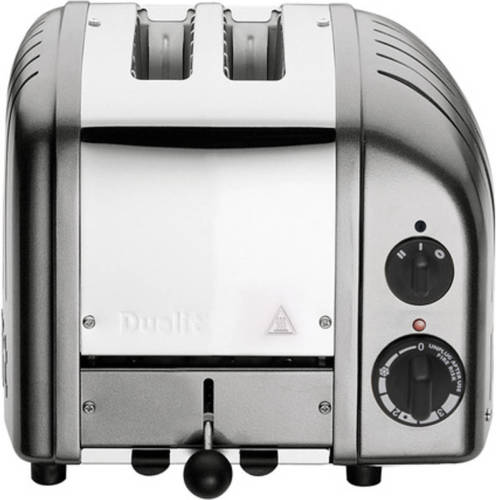 Dualit Vario Broodrooster - Met Ontdooifunctie & Timer - Metallic Silver - 2 Extra Brede Sleuven