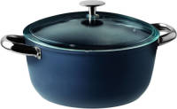 Sambonet Kookpan - met deksel - Midnight Blue ø 24 cm / 4.4 Liter