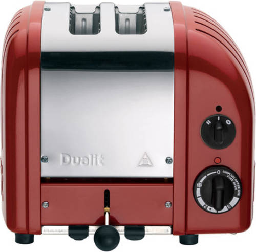 Dualit Vario Broodrooster - Met Ontdooifunctie & Timer - Rood - 2 Extra Brede Sleuven