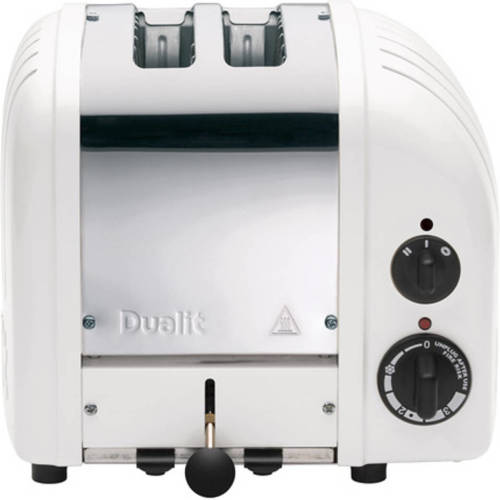 Dualit Vario Broodrooster - Met Ontdooifunctie & Timer - Wit - 2 Extra Brede Sleuven