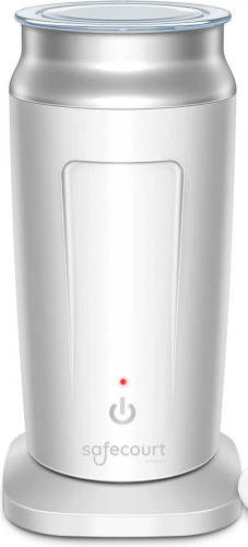 Safecourt Kitchen Witte melkopschuimer - Elektrische melkopschuimer - 4-in-1 - Gemakkelijk in Gebruik - 500W - BPA-vrij