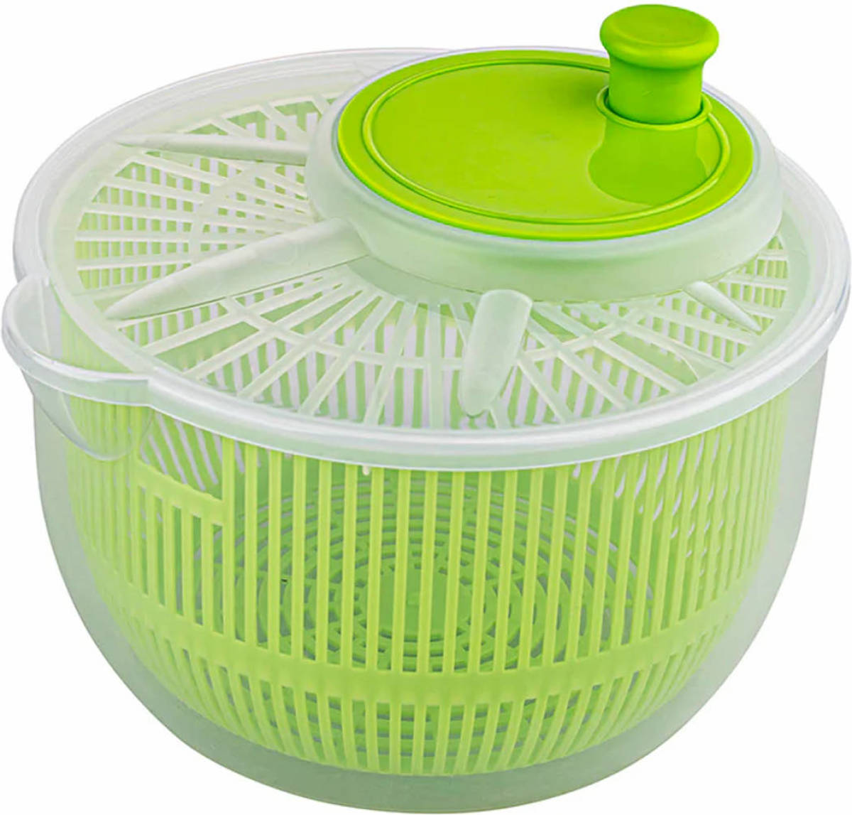 Florina Fresh & Crisp kleine slacentrifuge - salad spinner - sla droger - 2.7 Liter kunststof assorti - klein formaat