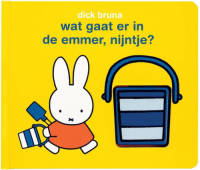 Mercis Wat gaat er in de emmer, Nijntje? Kartonboekje met rammelaar. 1+