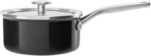 KitchenAid Steelpan Steel Core Enamel Onyx Zwart - ø 18 cm / 2 Liter