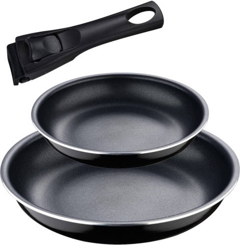 Pannenset Bergner Click & Cook Aluminium (2 Onderdelen)