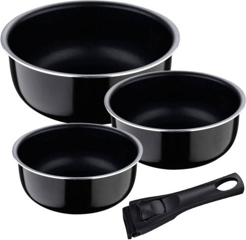 Pannenset Bergner Click & Cook Aluminium 3 Onderdelen