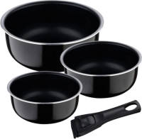 Pannenset Bergner Click & Cook Aluminium 3 Onderdelen