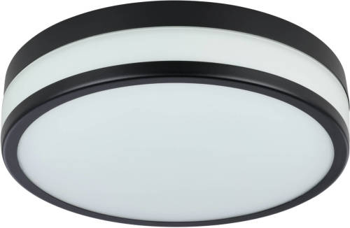 Eglo LED Palermo Plafondlamp - LED - Ø 30 cm - Zwart/Wit - Badkamer