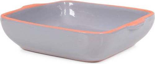 Senza Terracotta Ovenschaal - 23 x 23 x 6 CM - Grijs
