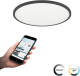 Eglo connect.z Sarsina-Z Plafondlamp - Ø 60 cm - Zwart/Wit - Instelbaar wit licht - Dimbaar - Zigbee