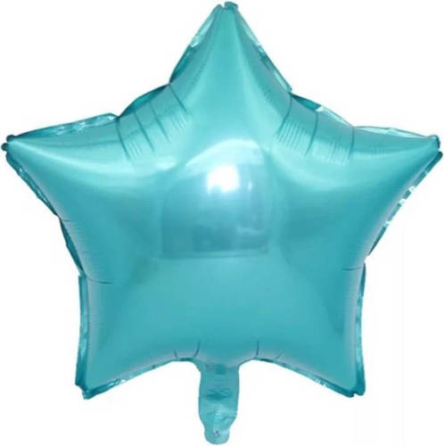 VSE Folieballon ster licht blauw 18 inch 45 cm