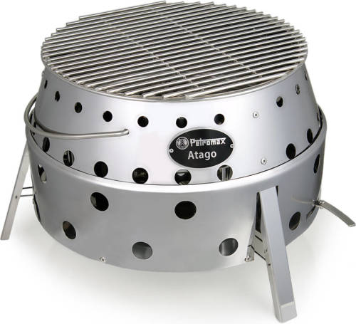Petromax Vuurschaal Atago - L 40 x B 40 x H 28 cm - RVS - Grijs