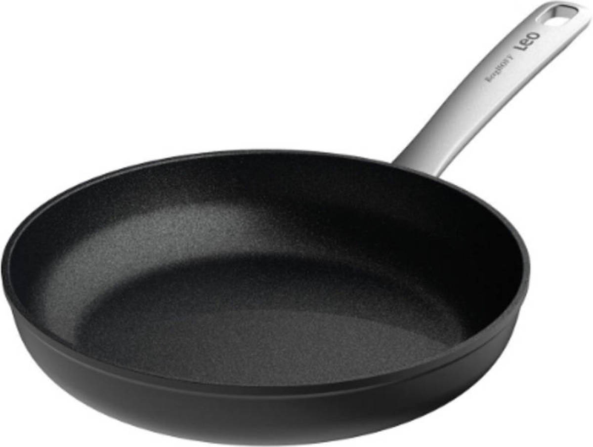 Graphite Koekenpan, 24 cm, 1.7 L, Zwart, Gerecycled Aluminium - Berghoff Leo Line