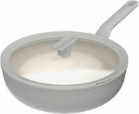 Berghoff - Balance Wokpan met Deksel, 28 cm, 4.2 L, Moonmist, Gerecycled Aluminium - Berghoff Leo Line